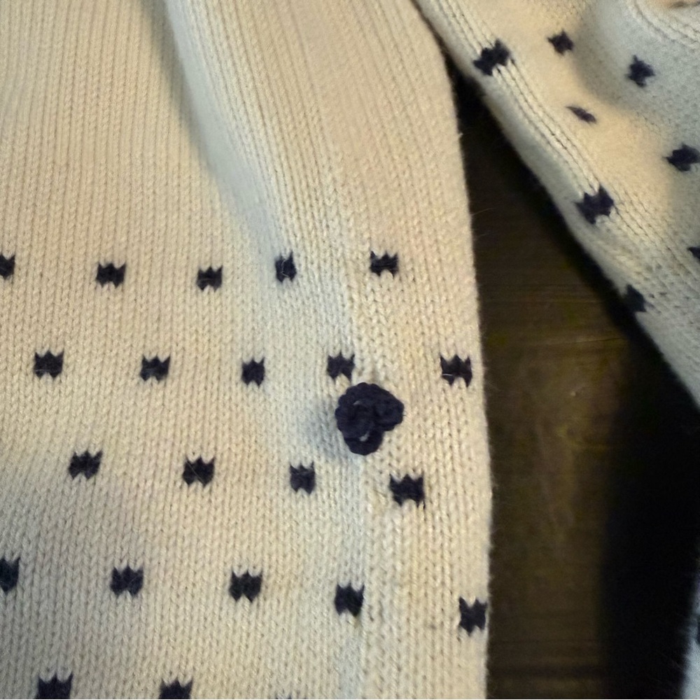 Navy and Red Patterned Sweater - Picture 6 of 7